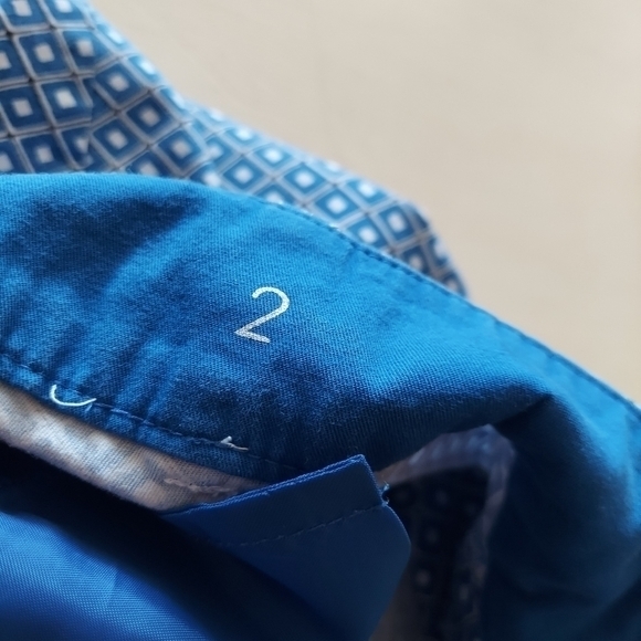 Ann Taylor Carnegie Crop Pants in Blue Diamond size 2 - Picture 4 of 9